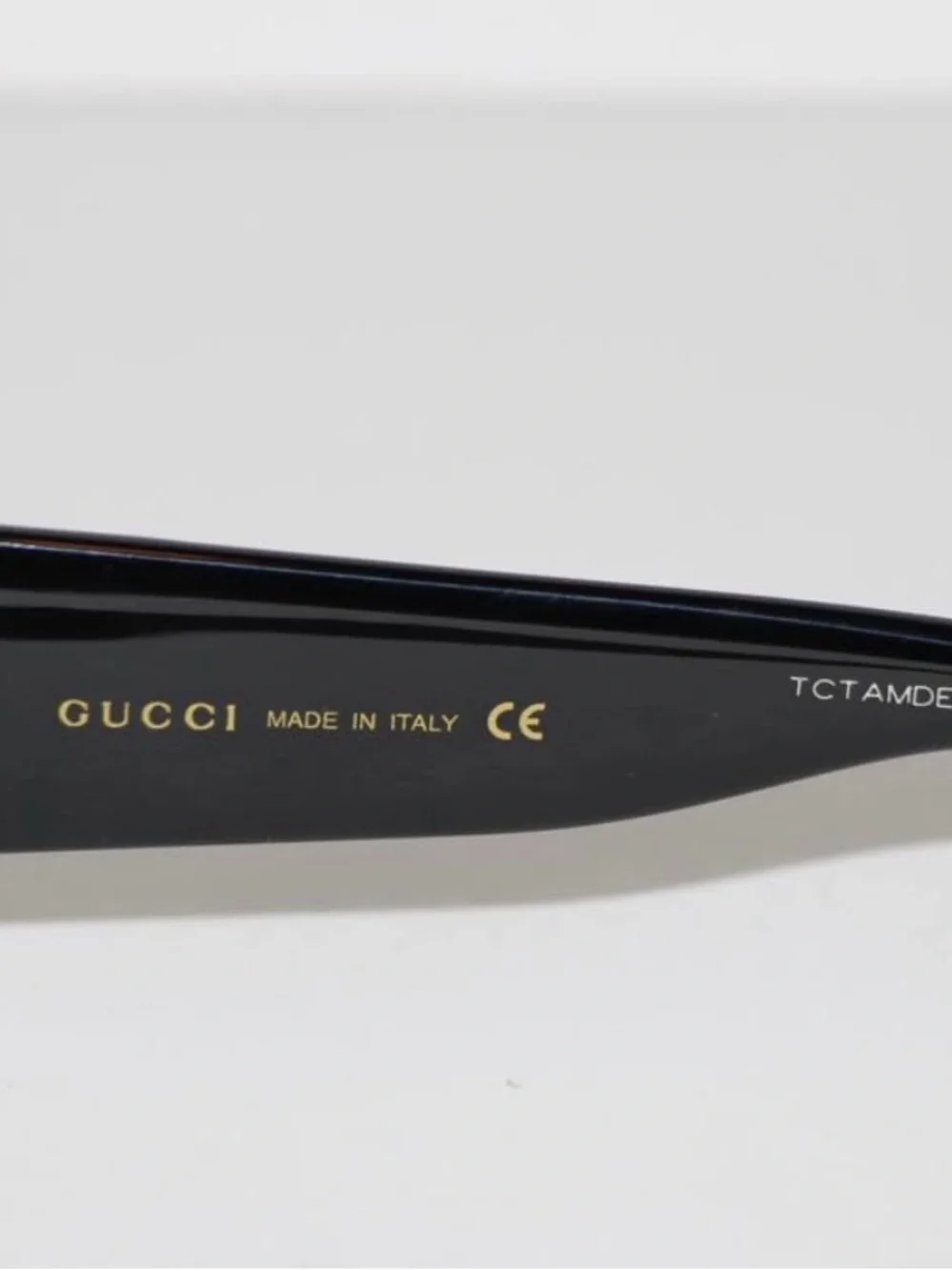 Gucci Black Square Sunglasses with Gold Interlocking G